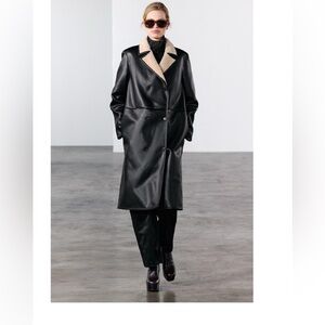 Zara double faced coat - size large